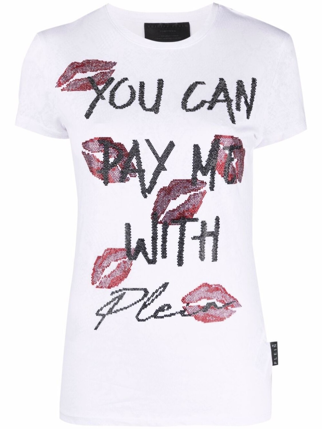 

Philipp Plein футболка с пайетками, белый