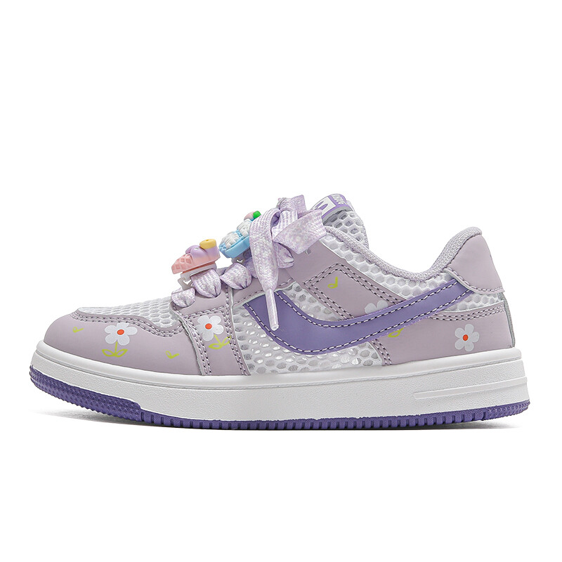 

Детские кроссовки для скейтбординга Kids Low-top Белый/розовый Фиолетовый Bobdog, белый/фиолетовый