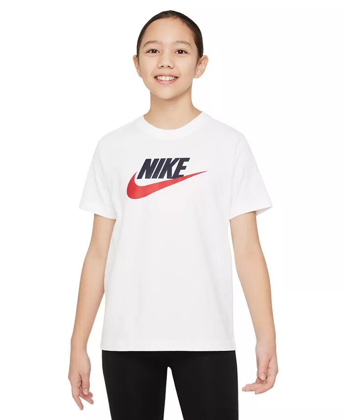 

Футболка с графическим логотипом Big Kids Sportswear Nike, белый