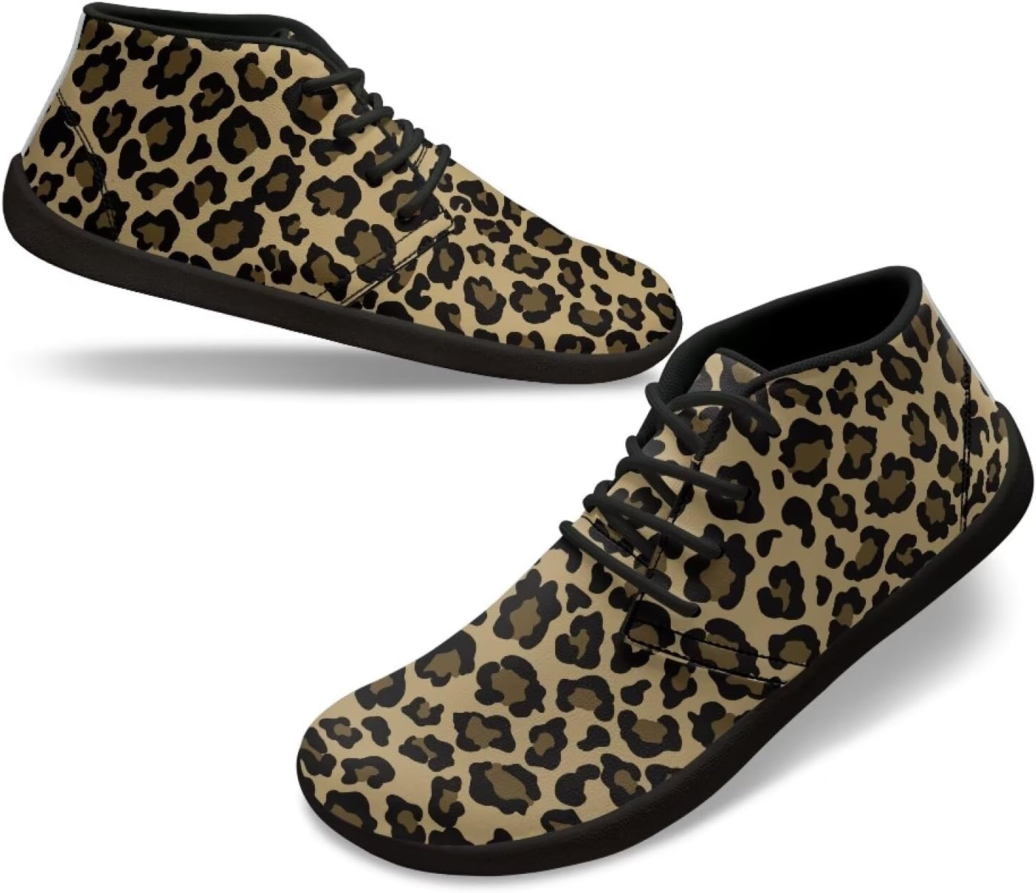 

Кроссовки для мужчин и женщин с широким носком, удобные кроссовки Cugasmaru, Cheetah Print