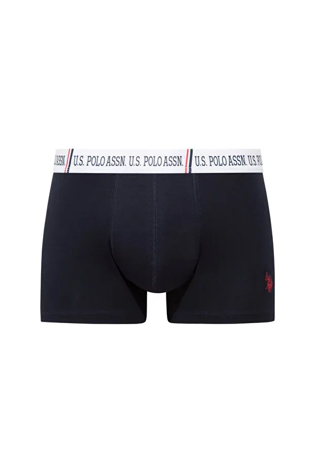 Мужские боксеры с принтом U.S. Polo Assn., Red - Navy Blue - White — фото 2