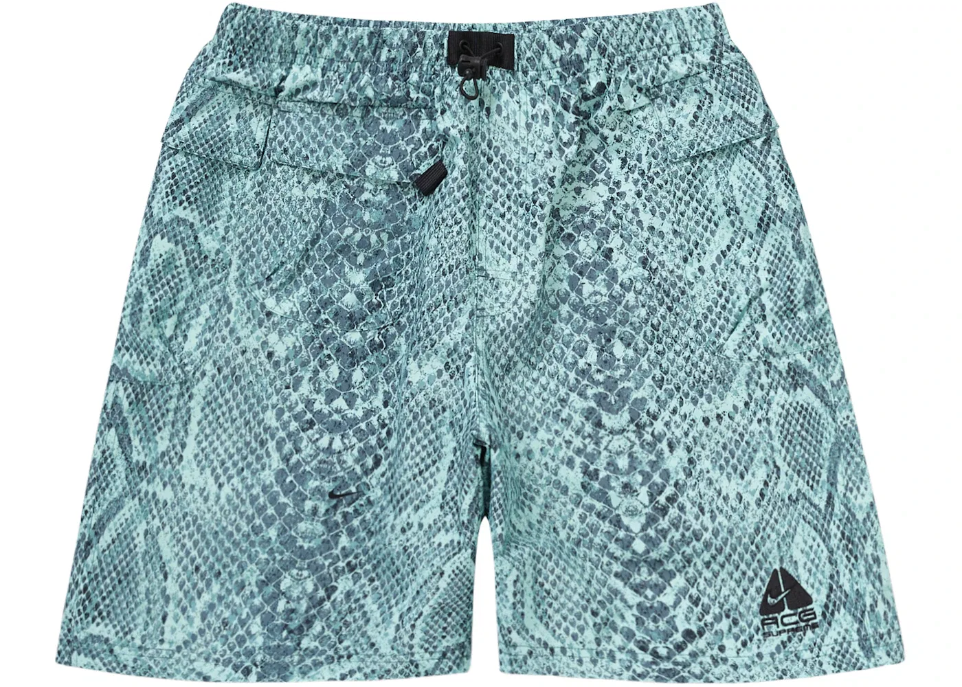 Мужские шорты с принтом Supreme Nike ACG Nylon Trail Short, Mint Snakeskin
