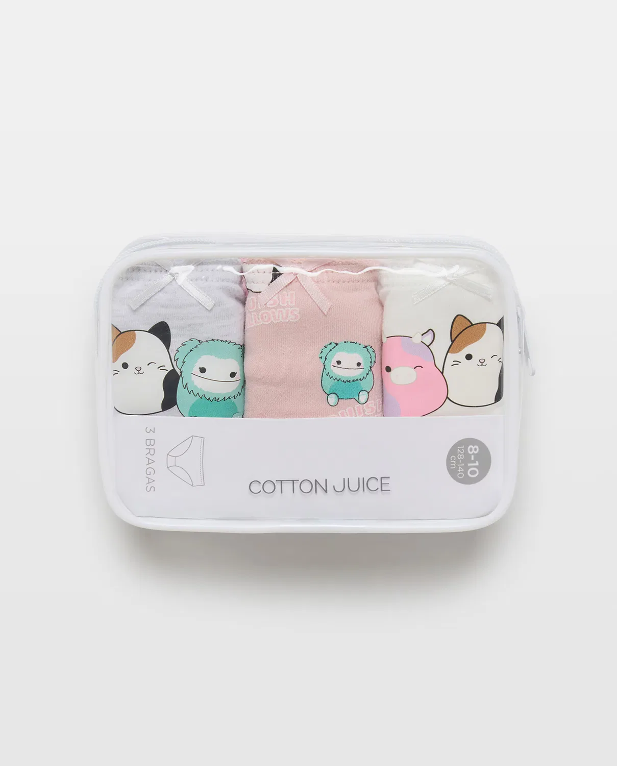 Набор, 110 см, комплект из 3 шт., Bragas Squishmallows, Cotton Juice, мультиколор — фото 4