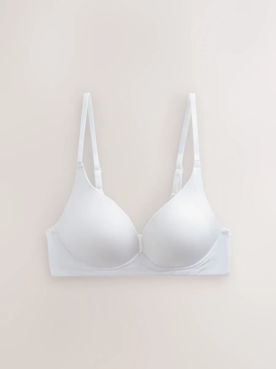 Бюстгальтер Next T-shirt Bra 'Ultimate Comfort' в бежевом, черном и белом цветах — фото 3