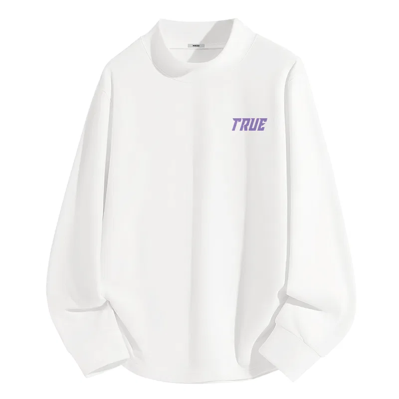 Детский свитшот городской стиль MINISO, Mystic Purple Future Chest Logo — фото 3