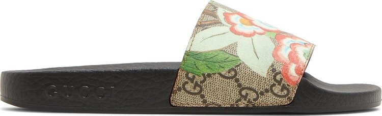 Сандалии Gucci Wmns Pursuit GG Supreme Slide Flowers, черный