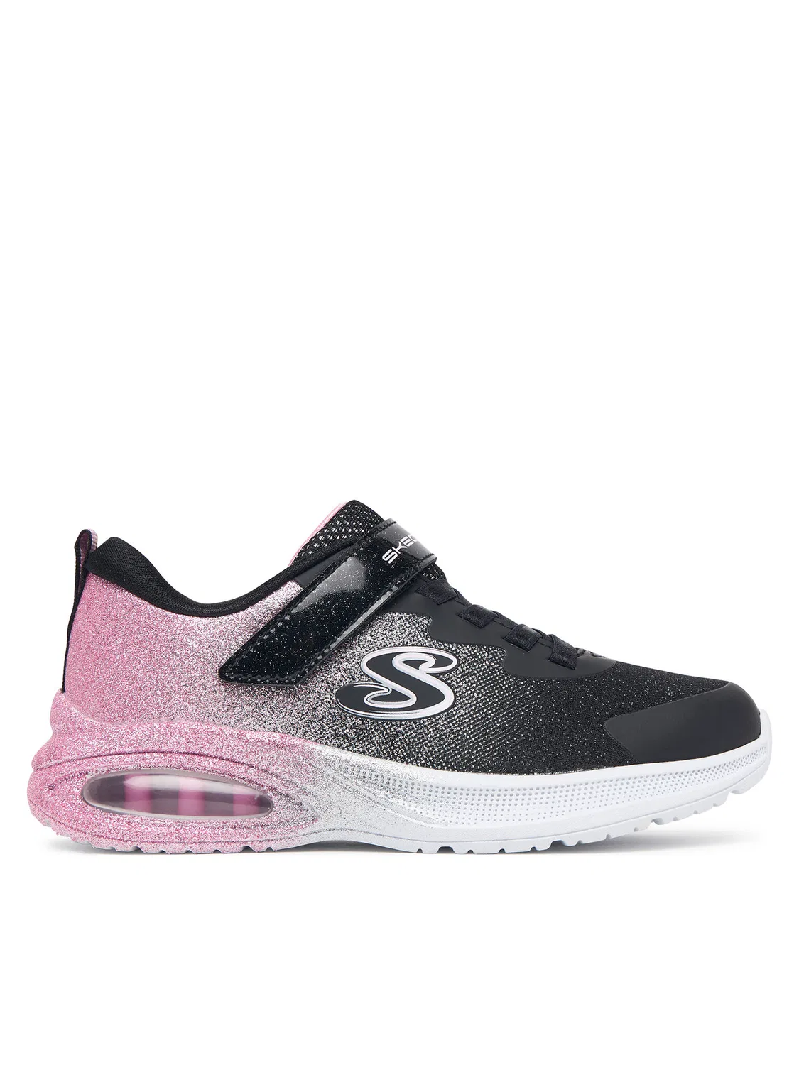 Кроссовки для девочки Microspec Max Advance Glitz Gala Skechers, черный