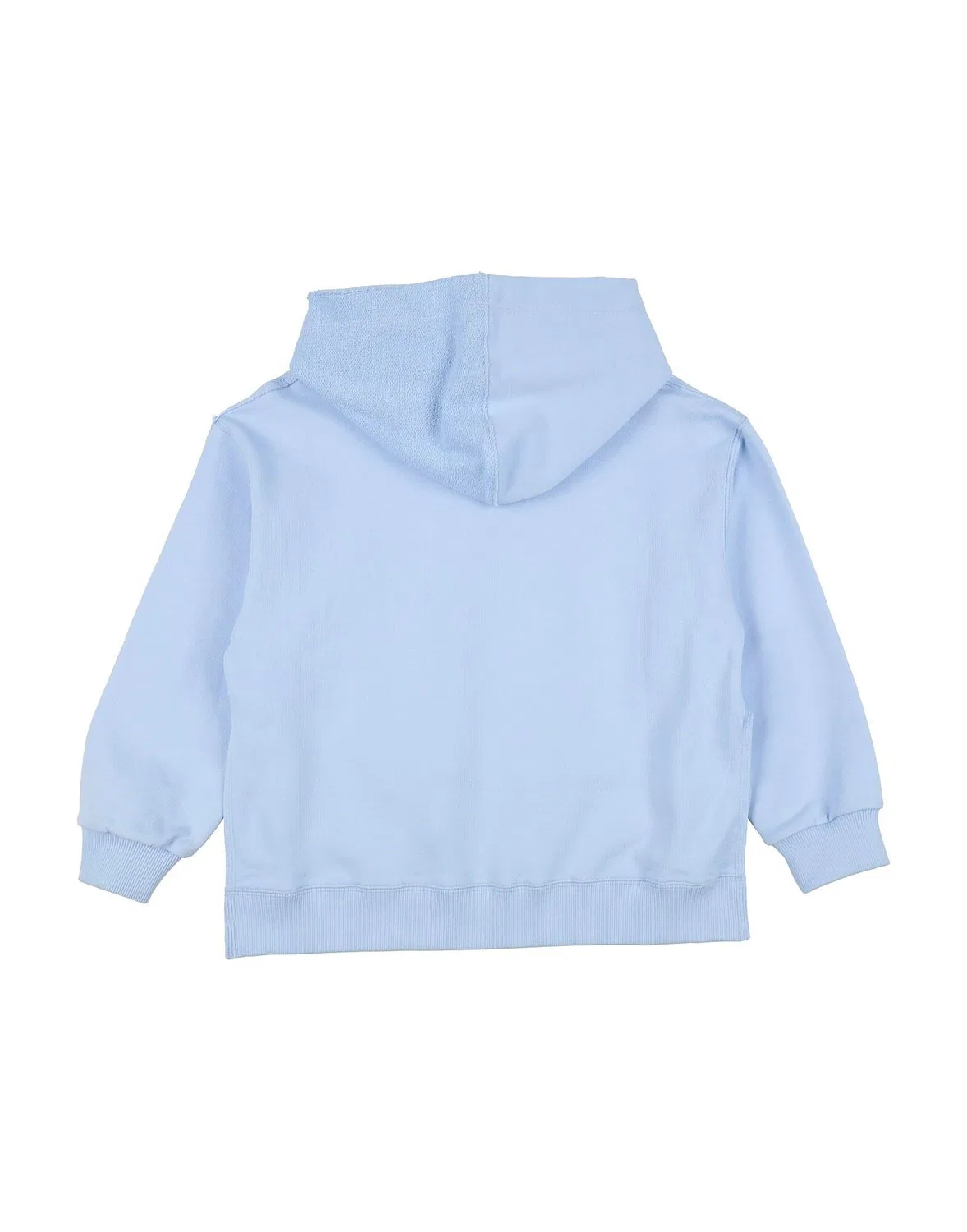 Детский свитшот для девочек с капюшоном MM6 Maison Margiela, светло-синий — фото 2
