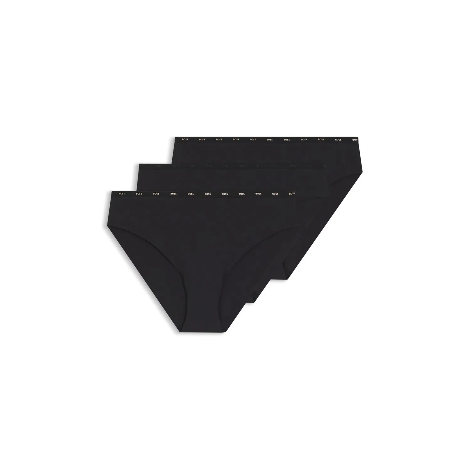 Женские классические трусы из микрофибры Boss, Black