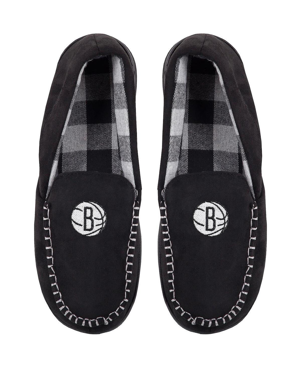 

Мужские фланелевые тапочки-мокасины brooklyn nets team logo FOCO, черный