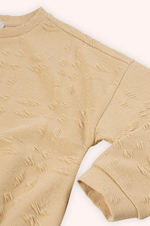Детские свитшот для девочек с длинным рукавом Panço, Beige — фото 4