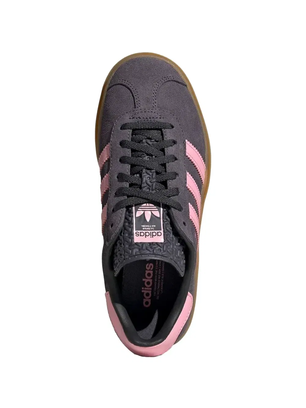 Кроссовки Gazelle Bold на платформе с низким верхом Adidas Kids, серый — фото 4