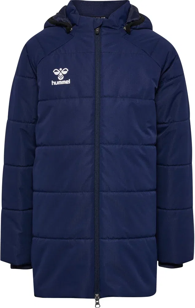 Тренировочная куртка детская синяя Hummel Lead 2.0 Bench Jacket, синий — фото 2