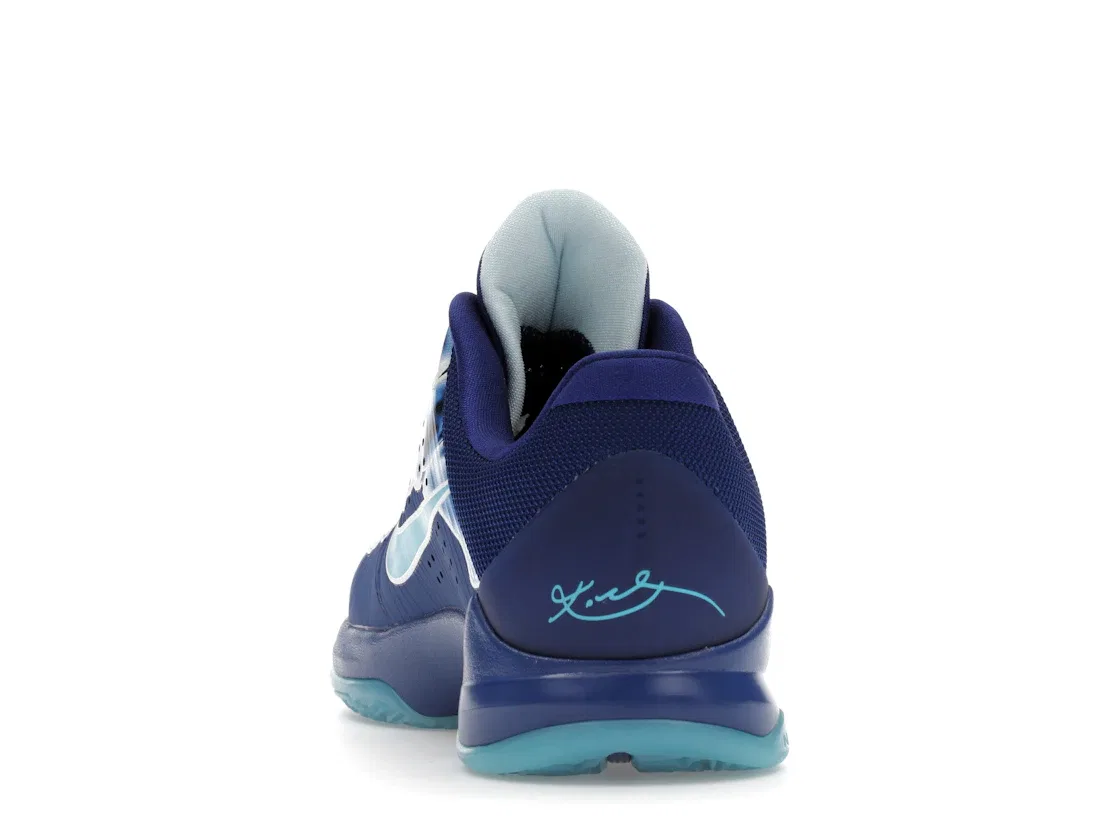Детские кроссовки для мальчиков с рентгеновским принтом Nike Kobe 5, Deep Royal Blue/Baltic Blue/Glacier Blue — фото 4