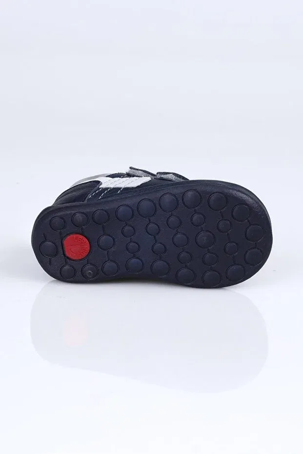 Детские ботинки для мальчиков кожаные Dante First Step Lepi Kids, Navy Blue — фото 2