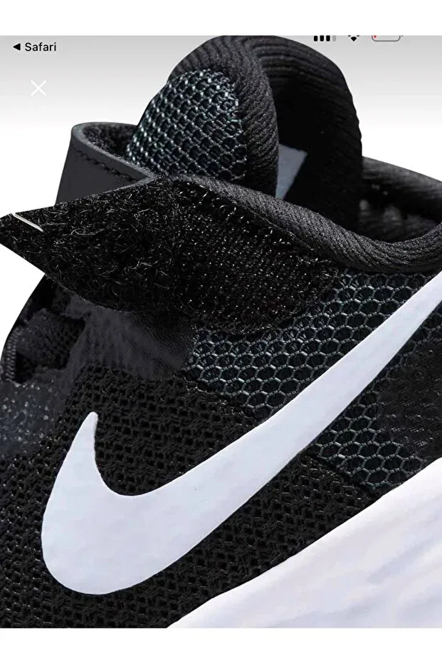 Детские кроссовки для девочек с принтом Revolution 6 Nike, Black — фото 4