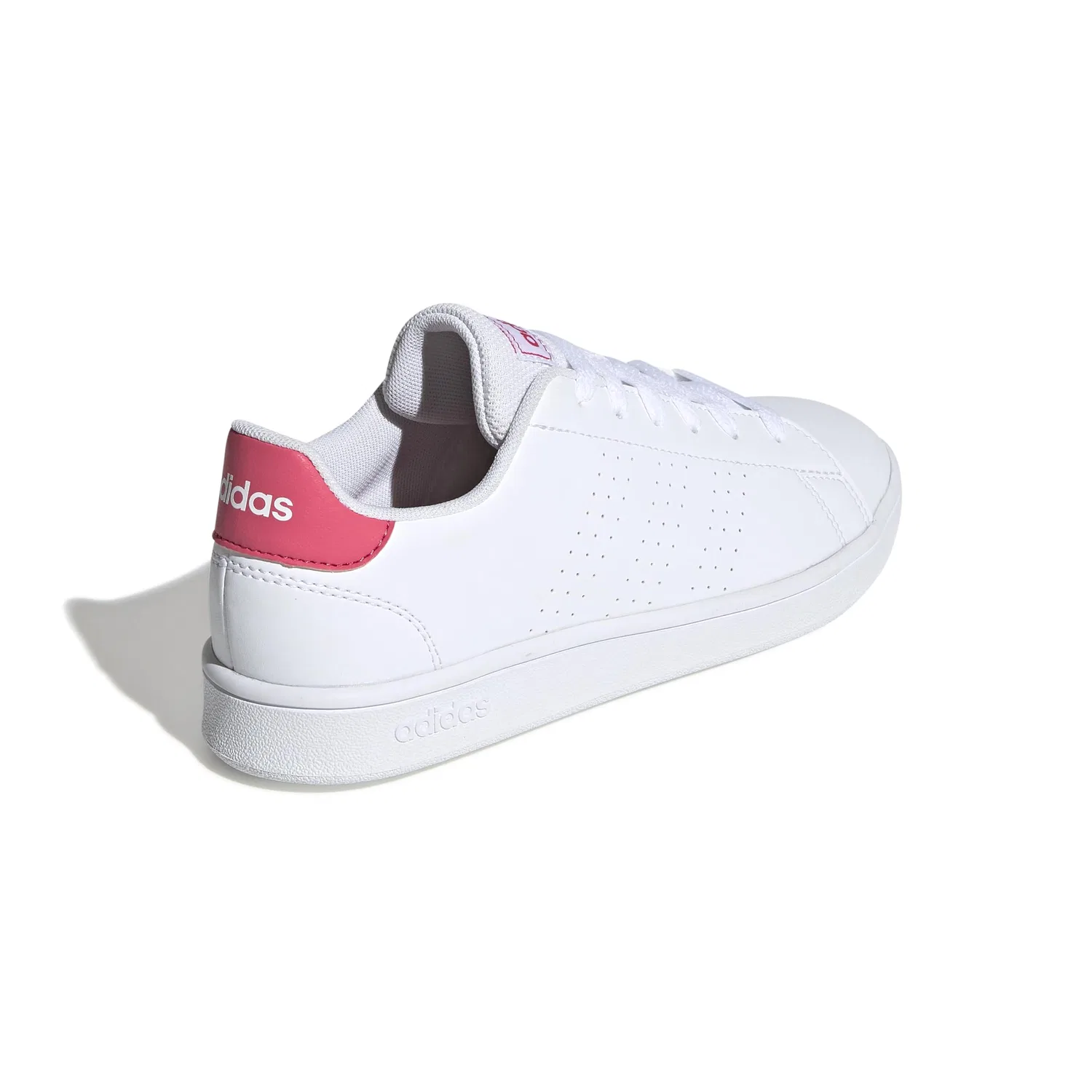 Детские кроссовки с перфорацией Advantage K Adidas, Cloud White Real Pink Cloud White — фото 4