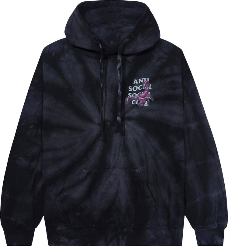 

Худи Anti Social Social Club Moodsting Tie Dye Hoodie 'Black', черный