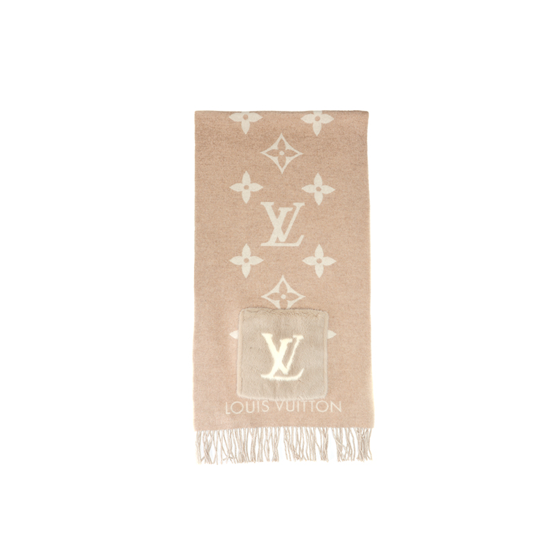 LOUIS VUITTON Рейкьявикский шарф для холодной погоды, Ecru — фото 2