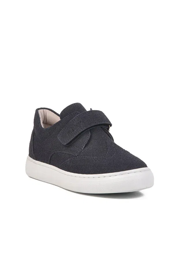 Детские спортивные туфли для мальчиков на липучке Ayakmod, Navy Blue — фото 3