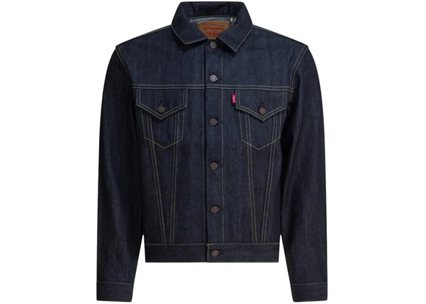 Мужская джинсовая куртка с принтом LVC 1961 TYPE III 557 Levis, синий