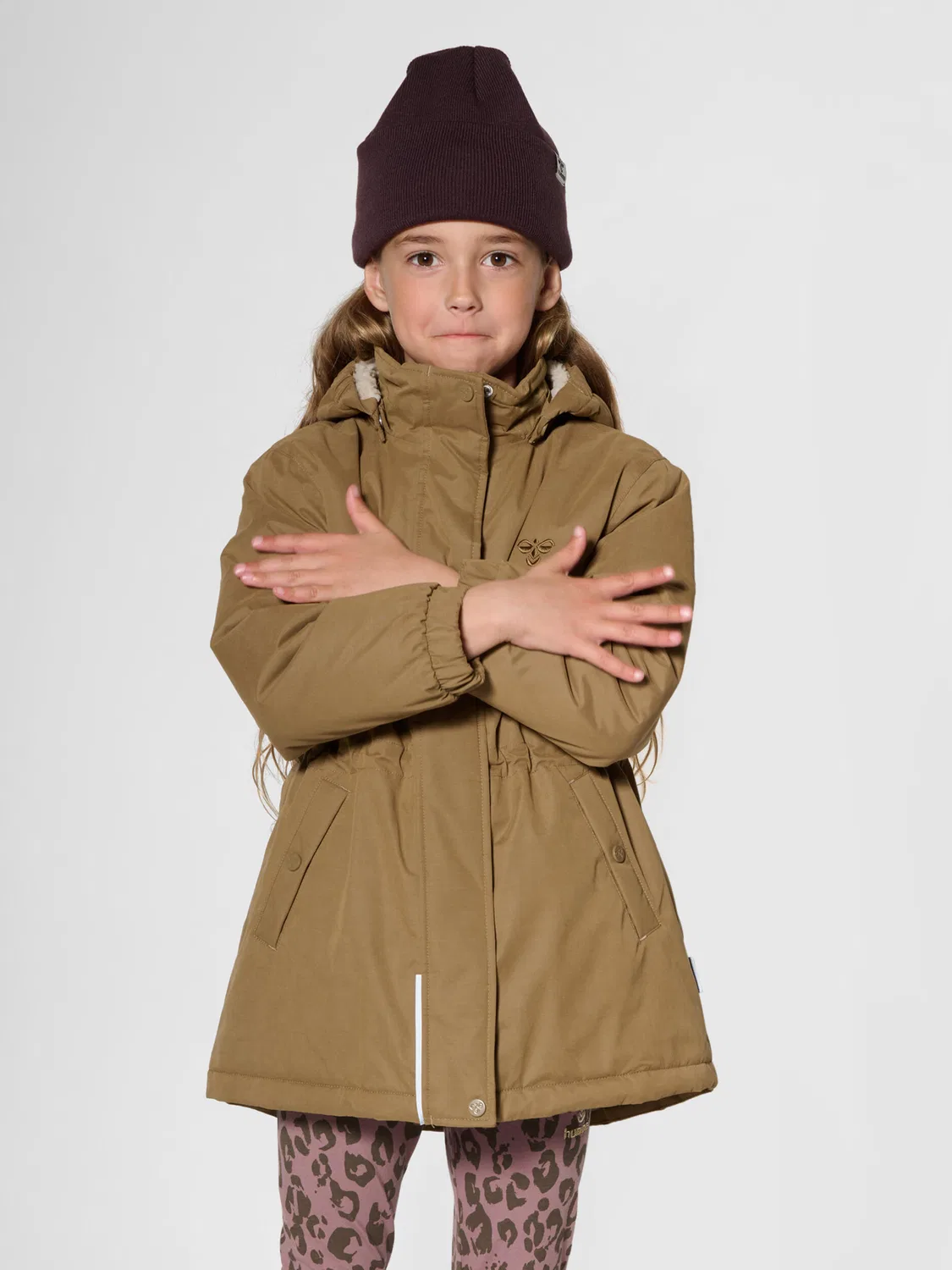 Детская куртка на молнии Hmlathena Lifestyle Hummel, Naturweiß Taupebeige