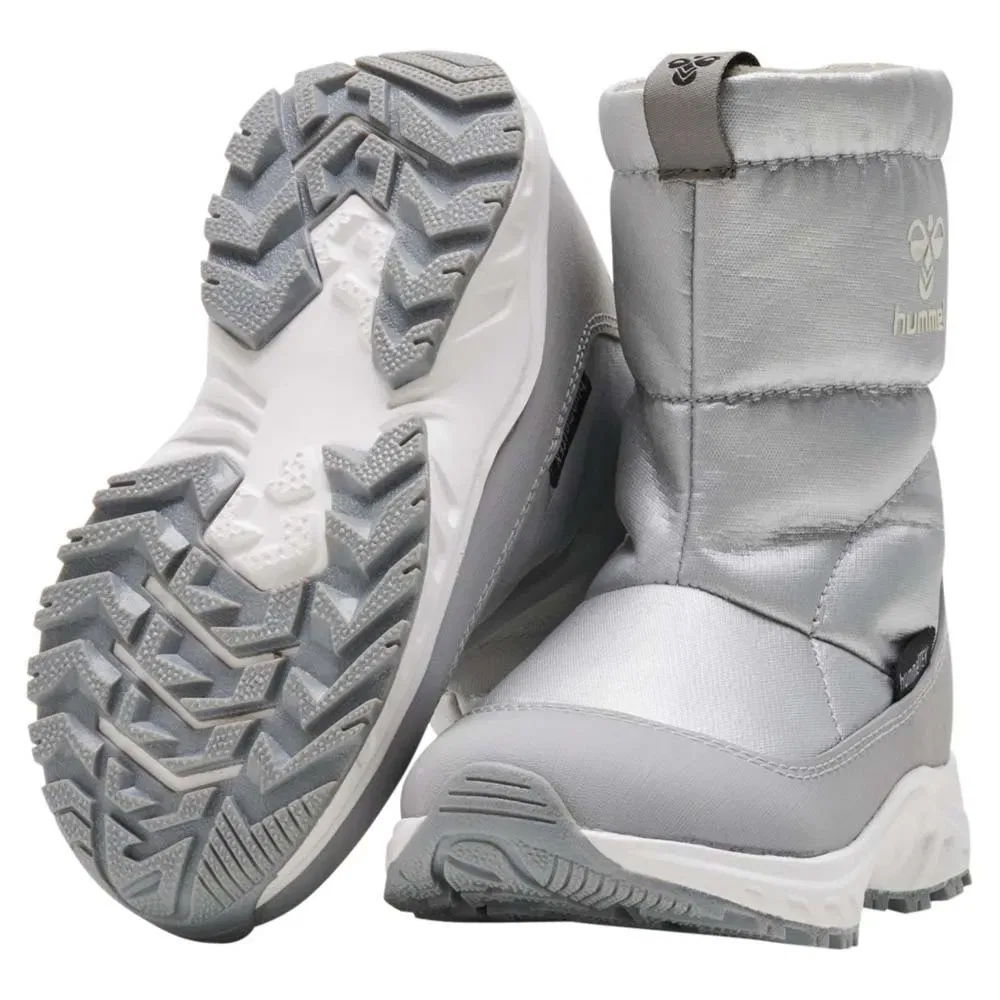 Сноубутсы Hummel Root Puffer Recycled Tex, серый — фото 4