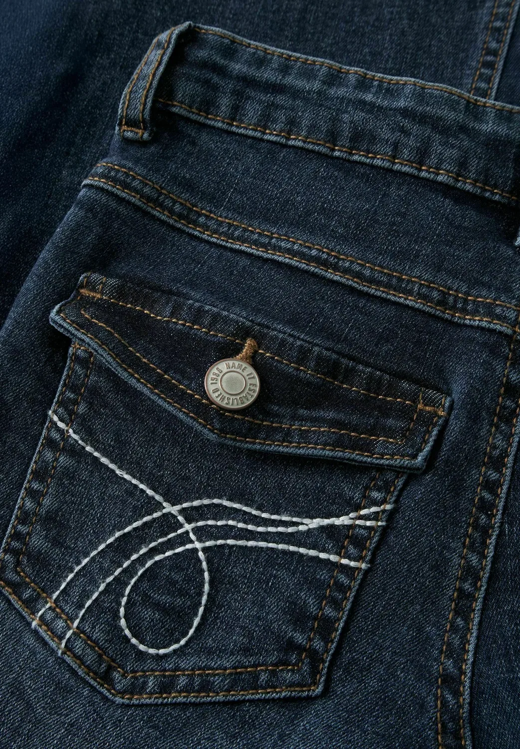 Джинсы-Клеш с низкой посадкой - джинсы-клеш Name It, Dark Blue Denim — фото 3