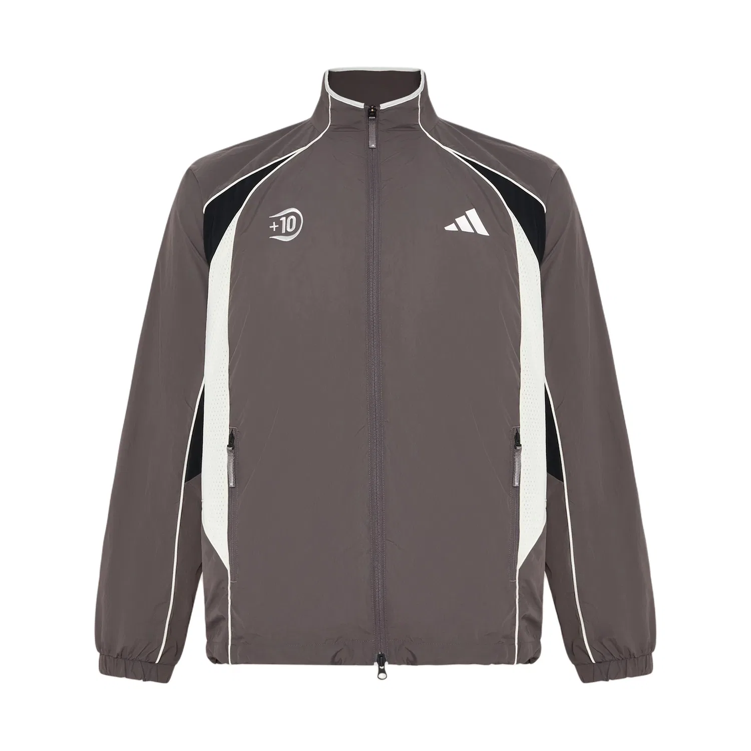 Мужская куртка с воротником-стойкой Charcoal Gray Adidas, Темно-серый