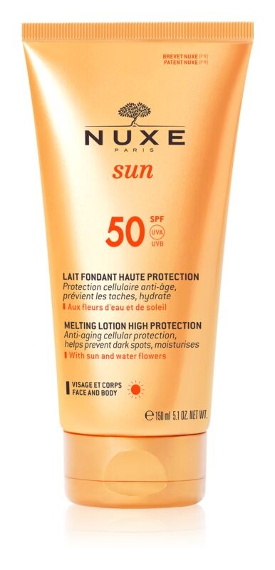 

Защитный солнцезащитный лосьон SPF 50 Nuxe Sun
