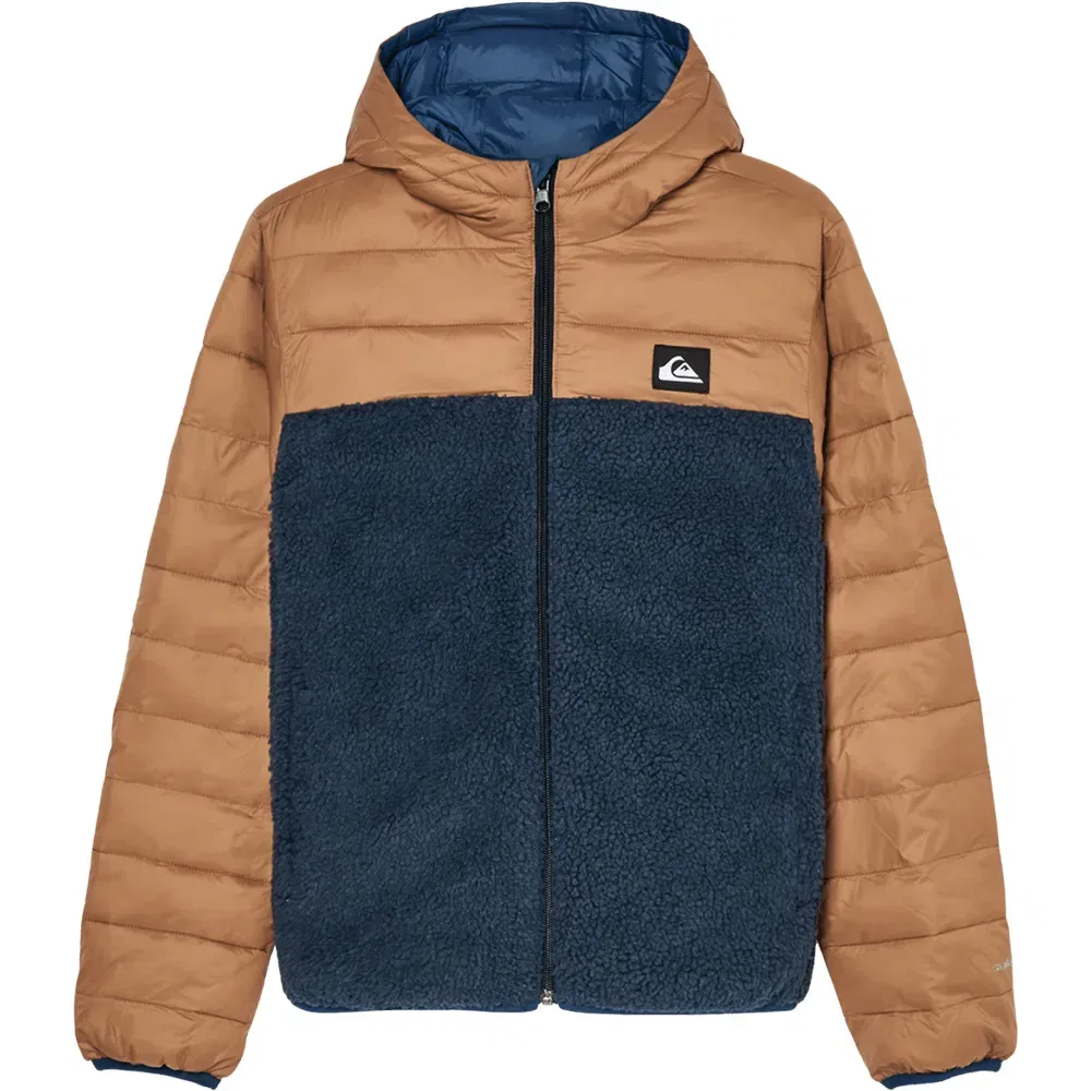 Детская куртка для мальчиков с принтом Scaly Reversible Quiksilver, Brown