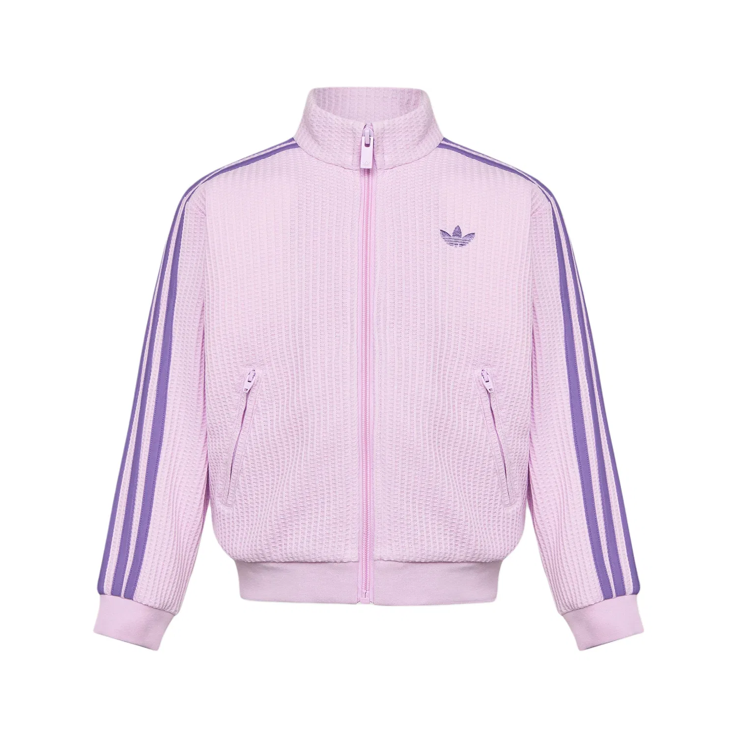 Детская куртка с воротником-стойкой Adidas Originals, Ice Light Purple/Magical Light Purple