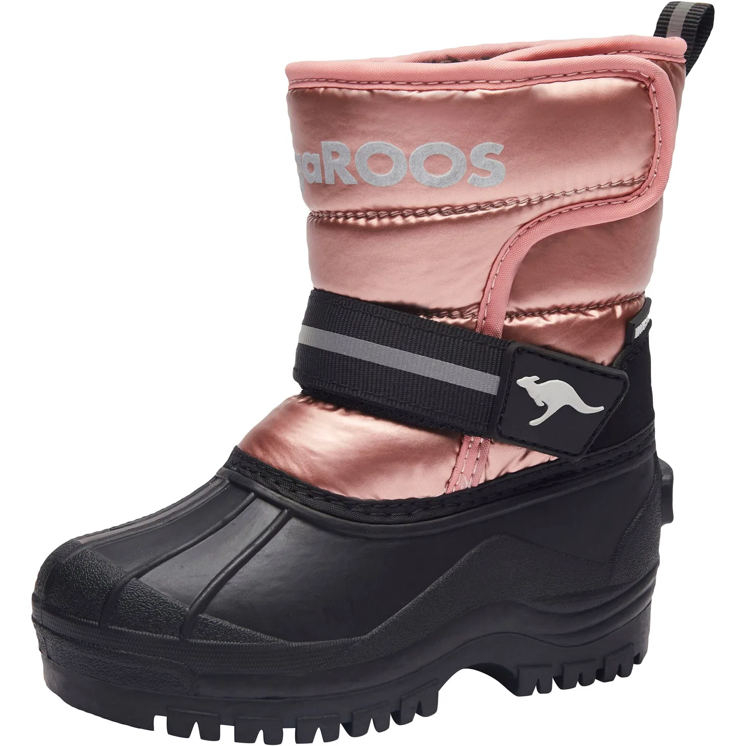 Детские зимние ботинки с отражающими элементами KangaROOS, Pink Metallic
