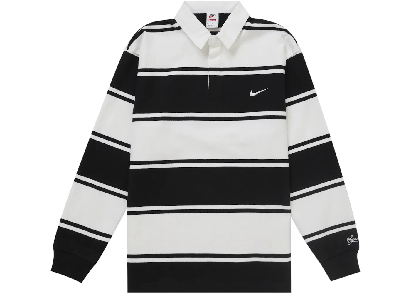 Мужская рубашка-поло с длинным рукавом Rugby Supreme Nike, Black