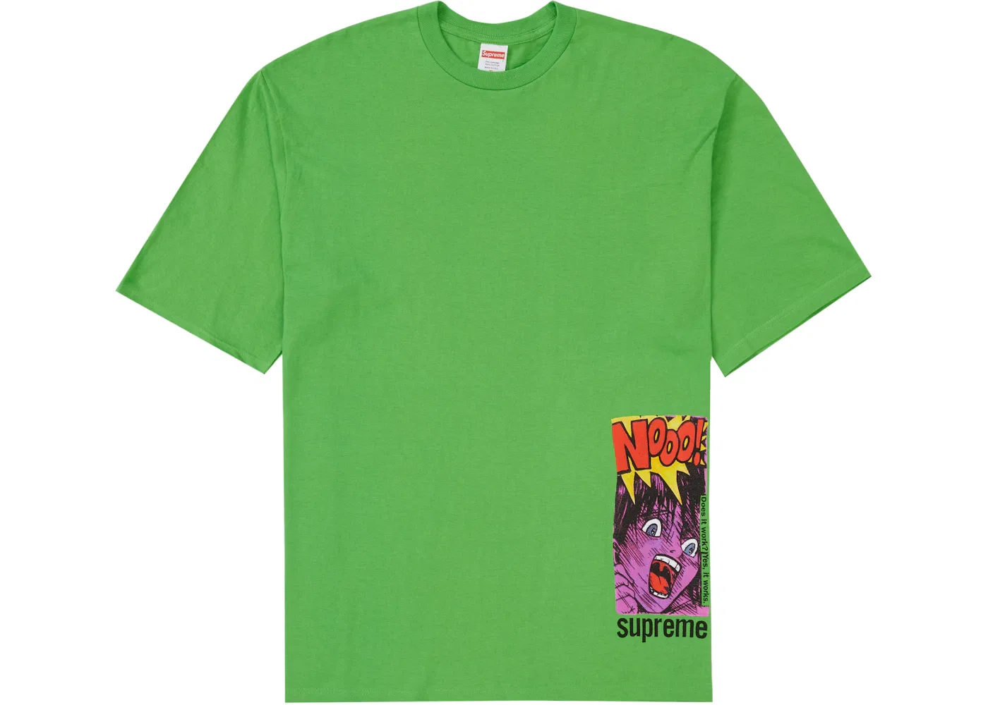 Мужская футболка с принтом Supreme Does It Work Tee, Green