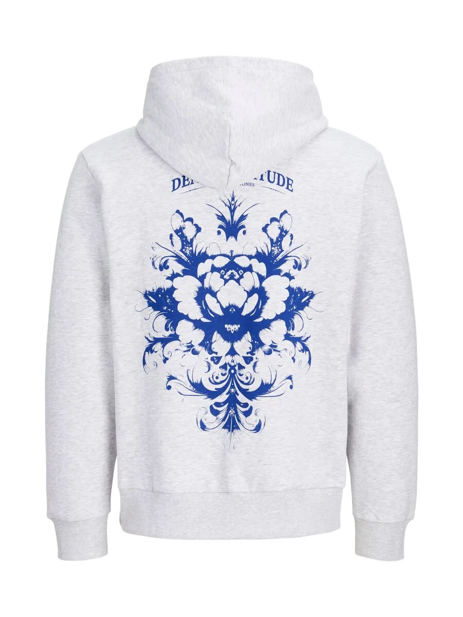 Детская толстовка Jack & Jones Junior 'JJTRADITION' в бело-пятнистом цвете — фото 3