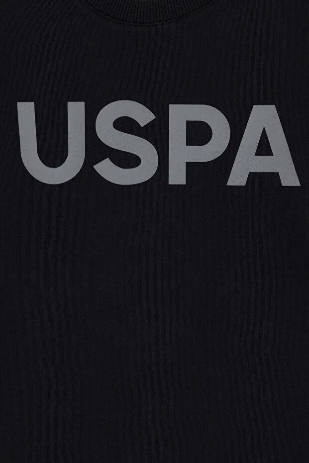 Детское для мальчиков хлопковое свитшот U.S. Polo Assn., Black — фото 3