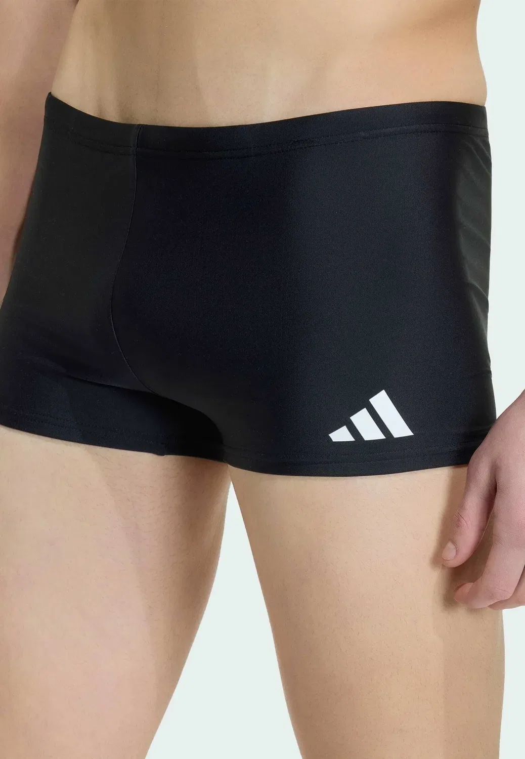 Прочные плавки-боксеры для плавания - плавательные трусы Adidas Performance, Black — фото 4