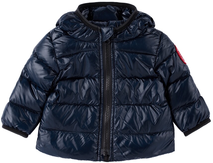 

Темно-синяя пуховая куртка Baby Crofton с капюшоном Canada Goose Kids, Синий, Темно-синяя пуховая куртка Baby Crofton с капюшоном Canada Goose Kids