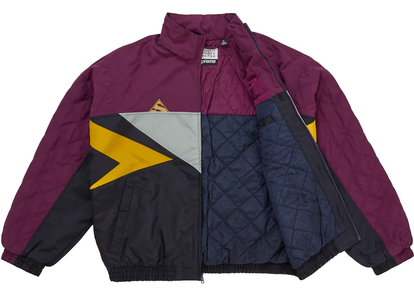 Мужская куртка-стадион с разрезом Jacket Supreme, Purple — фото 4