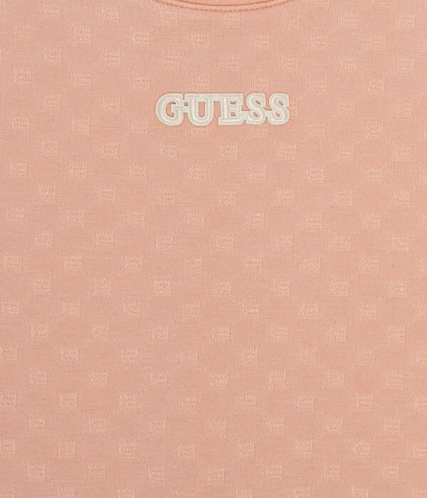 Детское платье для девочек с коротким рукавом Vestito Guess Active, Pesca — фото 3