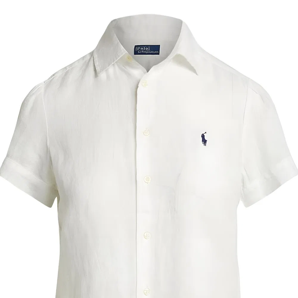Женская рубашка с длинным рукавом Polo Ralph Lauren, White — фото 4