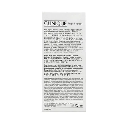 Тушь для ресниц объемная Clinique High Impact Mascara, 01 Black