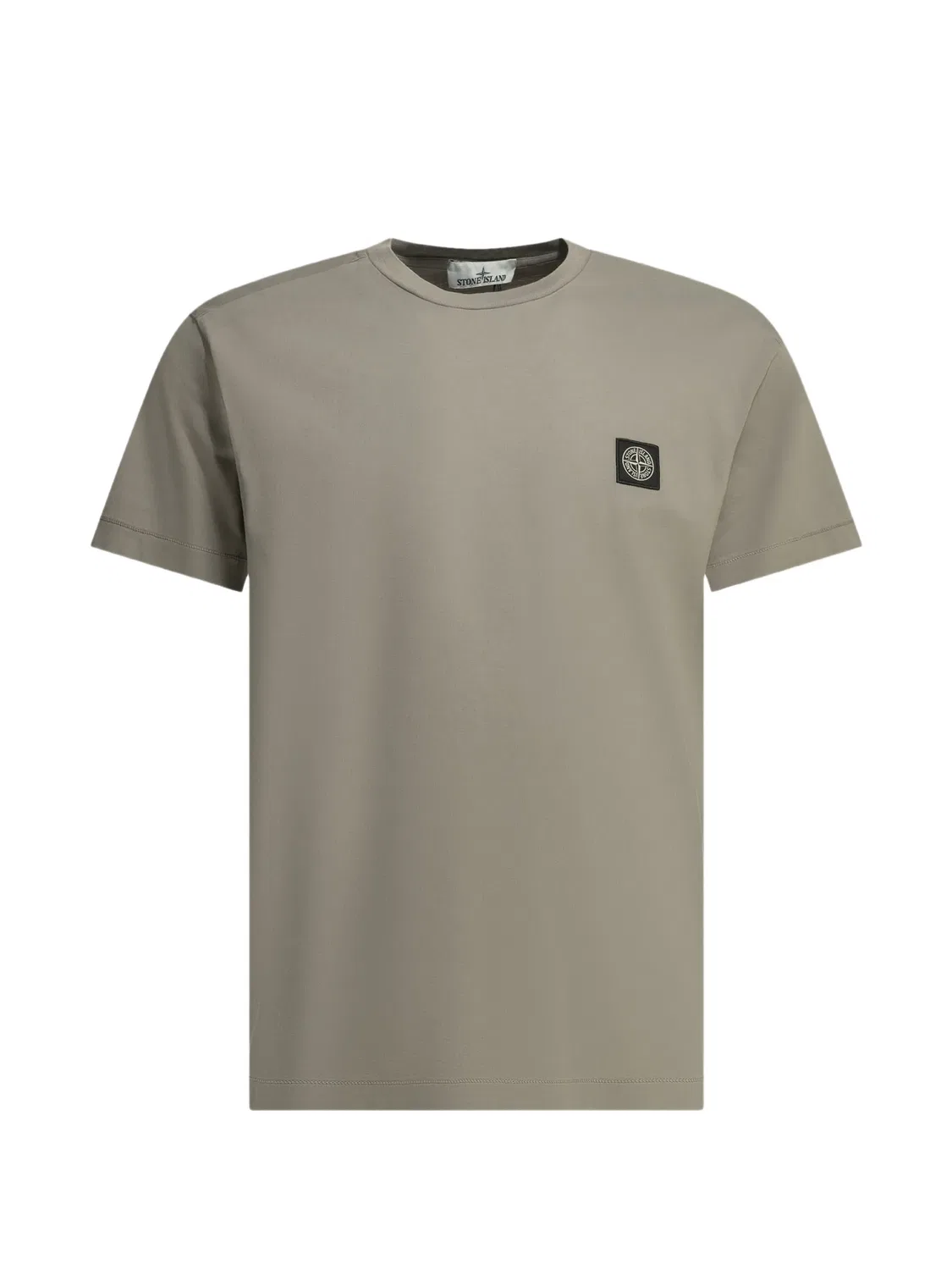 Футболка серая из хлопкового джерси Stone Island, серый