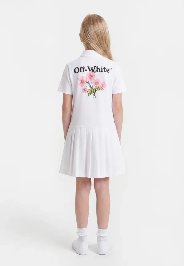 Платье хлопковое Daisy tape dress Off-white, white, белый — фото 2