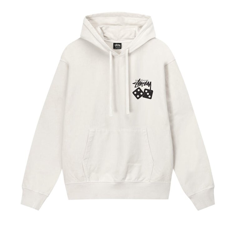 

Худи Stussy Dice Pigment Dyed Hoodie 'Natural', белый