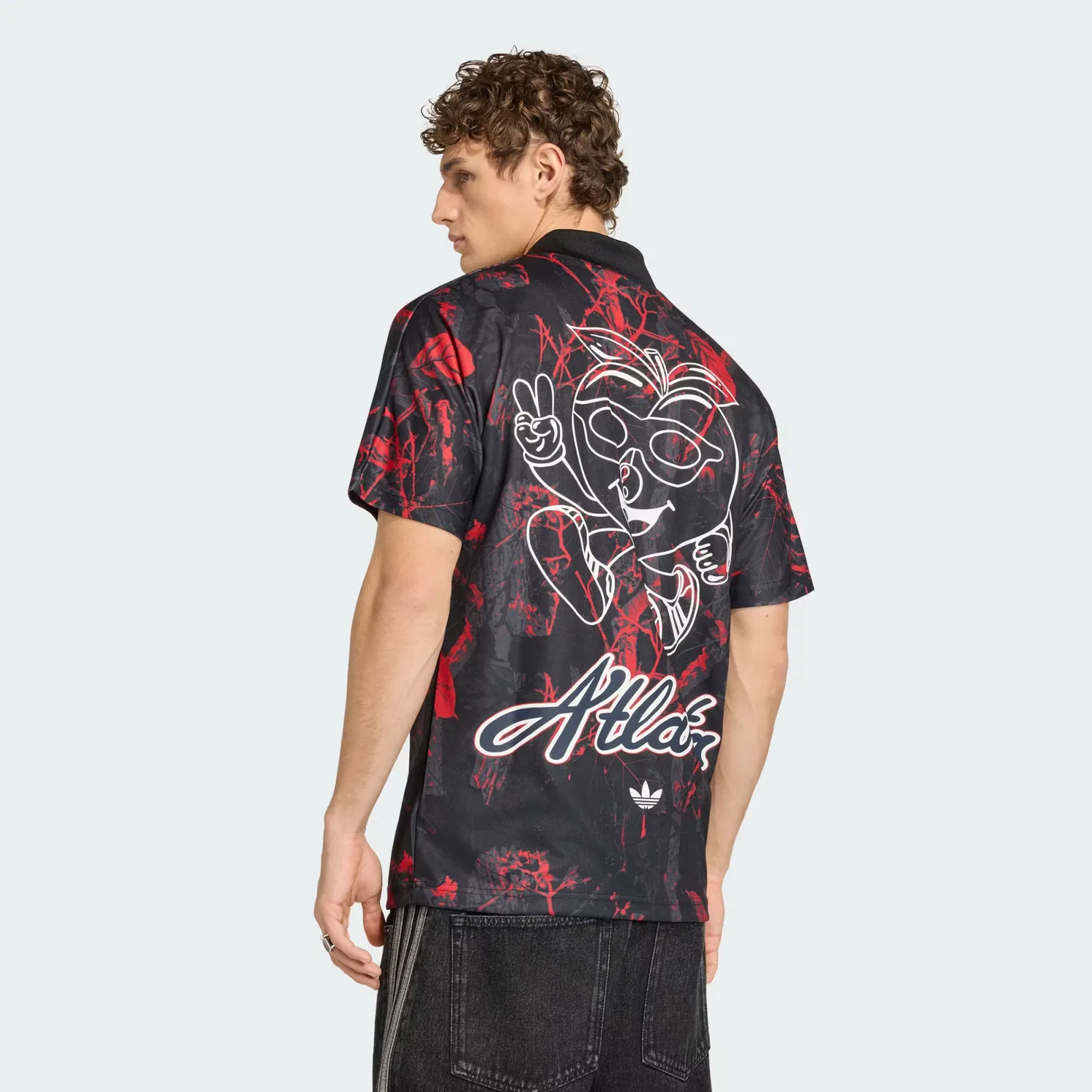 Мужская футболка с принтом FIFA World Cup 26 Host City Atlanta Adidas Originals, черный/алый — фото 2