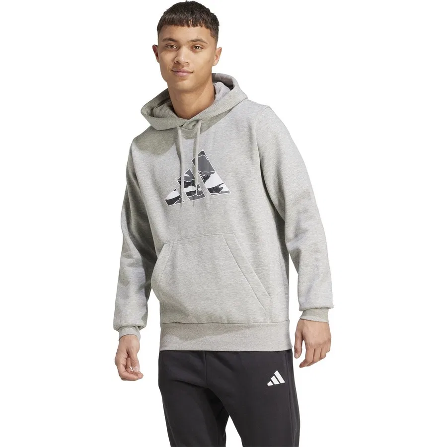 Мужской худи с капюшоном M Camo 3b Hd adidas, Серый