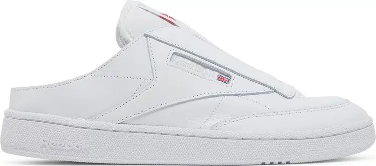 

Кроссовки club c laceless mule 'triple white' Reebok, белый