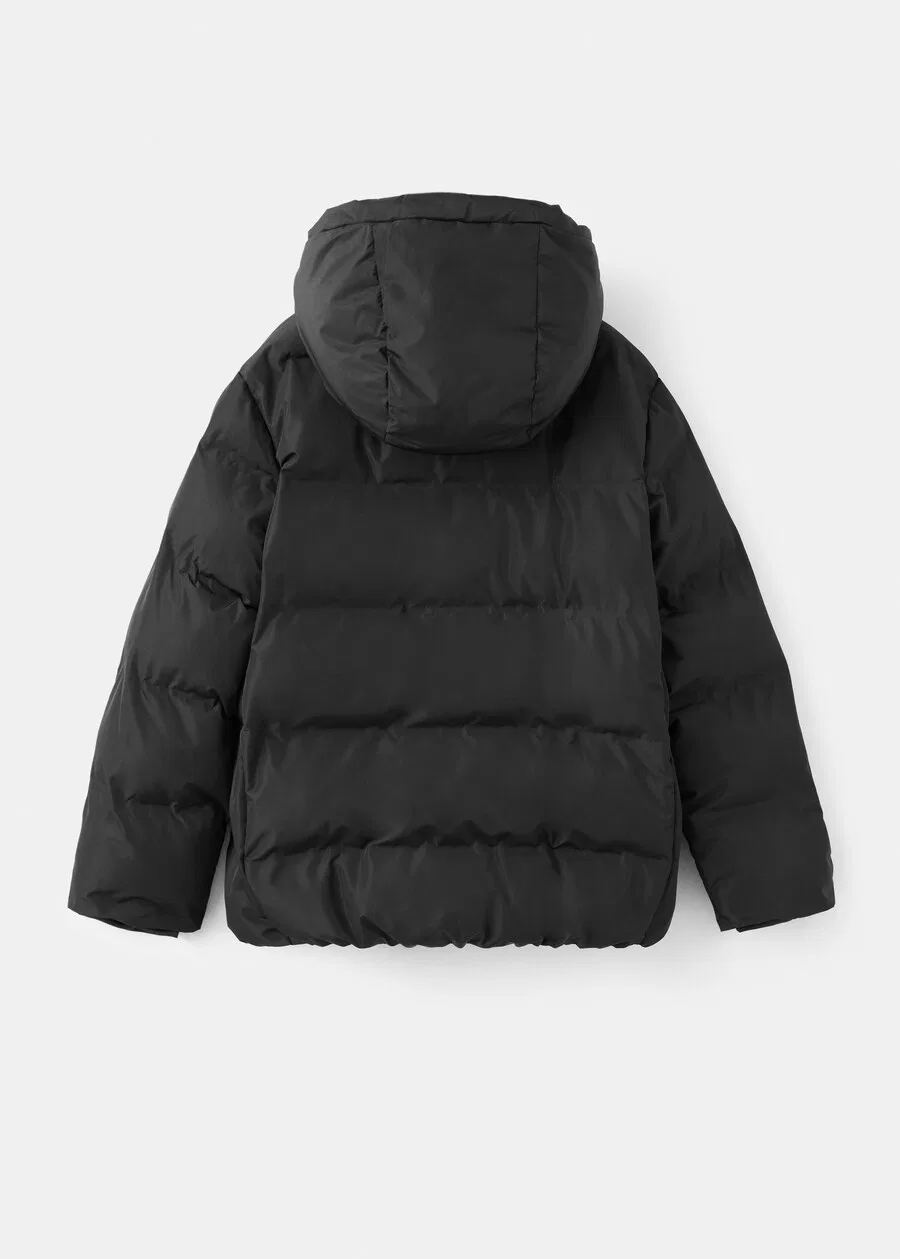 Детская зимняя куртка MANGO KIDS 'AFRICA' черного цвета — фото 2